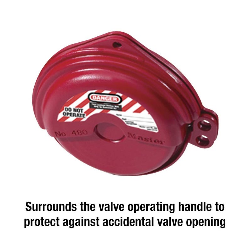 Master Lock 480 Lockout Tagout Rotating Gate Valve Lockout - Image 3